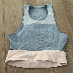 Outdoor Voices Blue and Pink Sleeveless Top